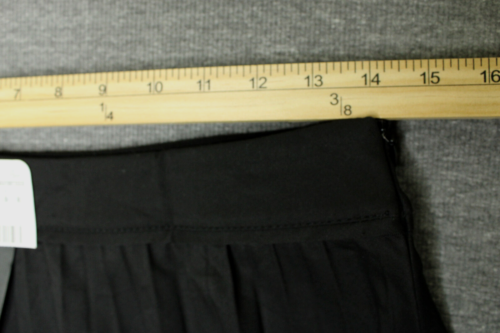 Zara Woman Pleated Mini Skirt Women M Black Accordion Style Stretch Side Zip NWT - Picture 3 of 12