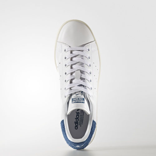 stan smith white white blue