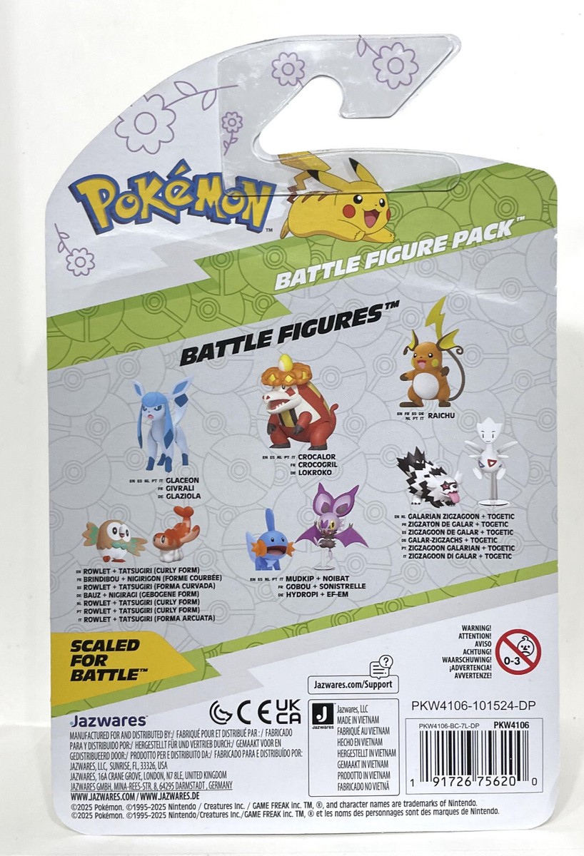 Pokémon Battle Figure Pack – Pikachu (Hembra) Con Estuche, Figurita De Combate Serie 11 Para Coleccionistas