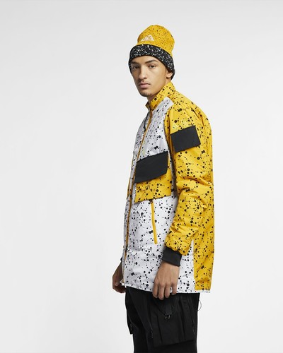 Nike ACG Insulated Jacket AQ3531 100 White/Yellow-Black New Men's Size XL - Picture 3 of 12