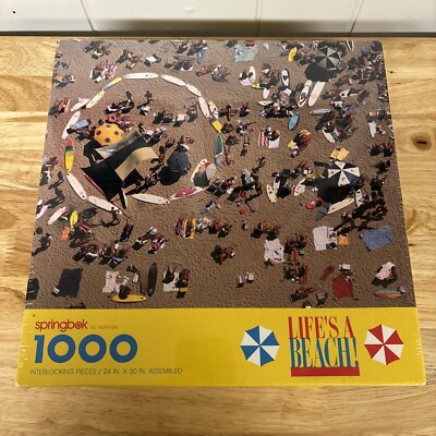 Springbok Life's a Beach Summertime Fun 1000-Piece Puzzle -USA Made