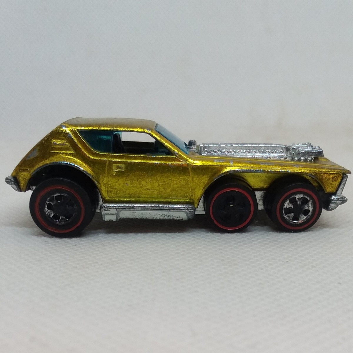 Hot Wheels Redline Open Fire Car 1971 Gold Made In Hong Kong | eBay