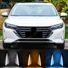Led Drl Daytime Running Light Kit Fog Lamp For 2024-2025 Nissan Sentra