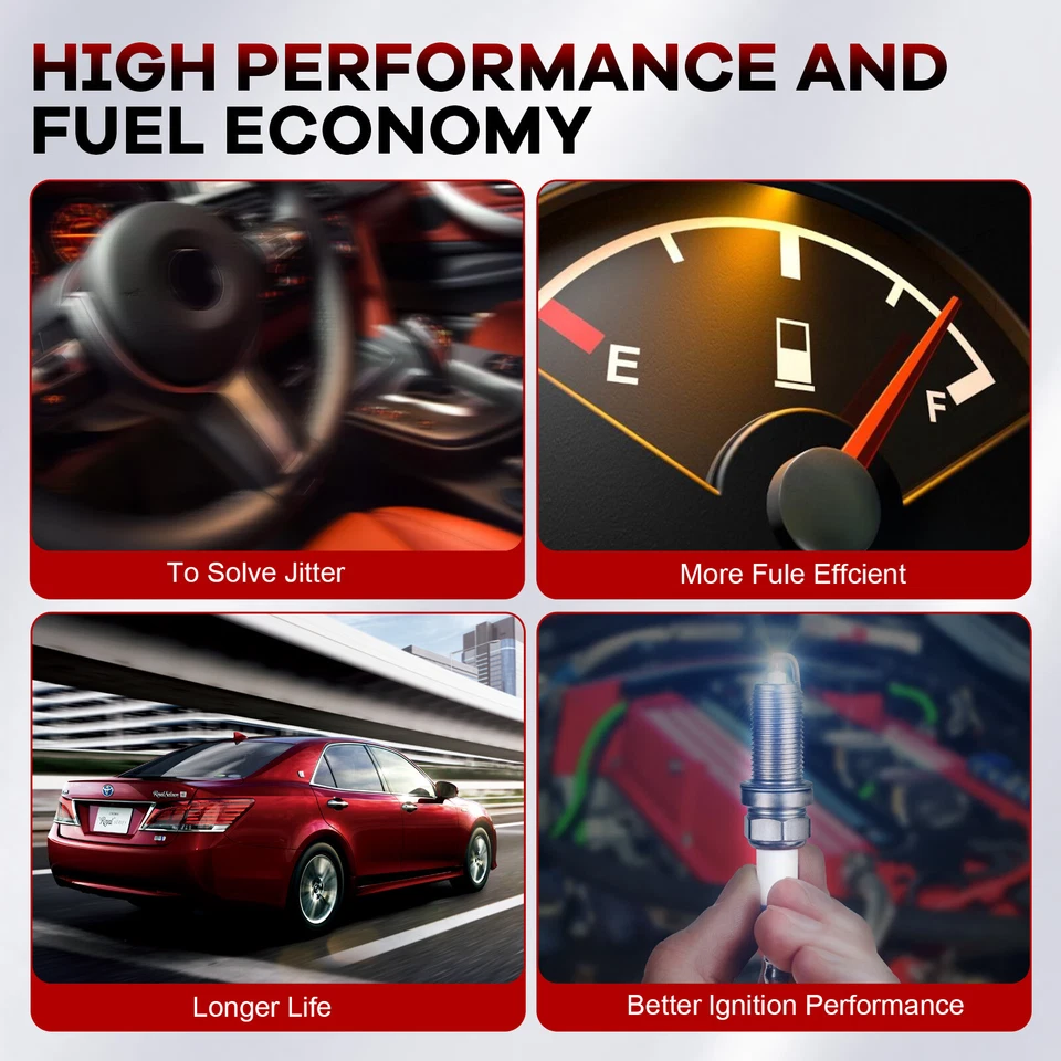 Paquete de 8 bobinas de encendido y bujías de iridio para Ford F150 5,4 L 2004-2008 DG511 Foto 3 de 4