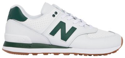 New Balance U574FNS White Green Men's Athletic Sneakers