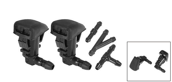 TWO Front Windshield Washer Nozzles Set Custom for Lincoln MKZ W