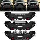 LUYWTE For 2004-2008 Ford F-150 Steel Front Bumper With Winch Plate&LED Lights