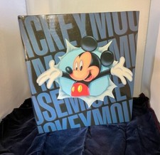 Vintage Mickey Mouse Disney 10-1/2 x 12"Holson photo album with refill pages