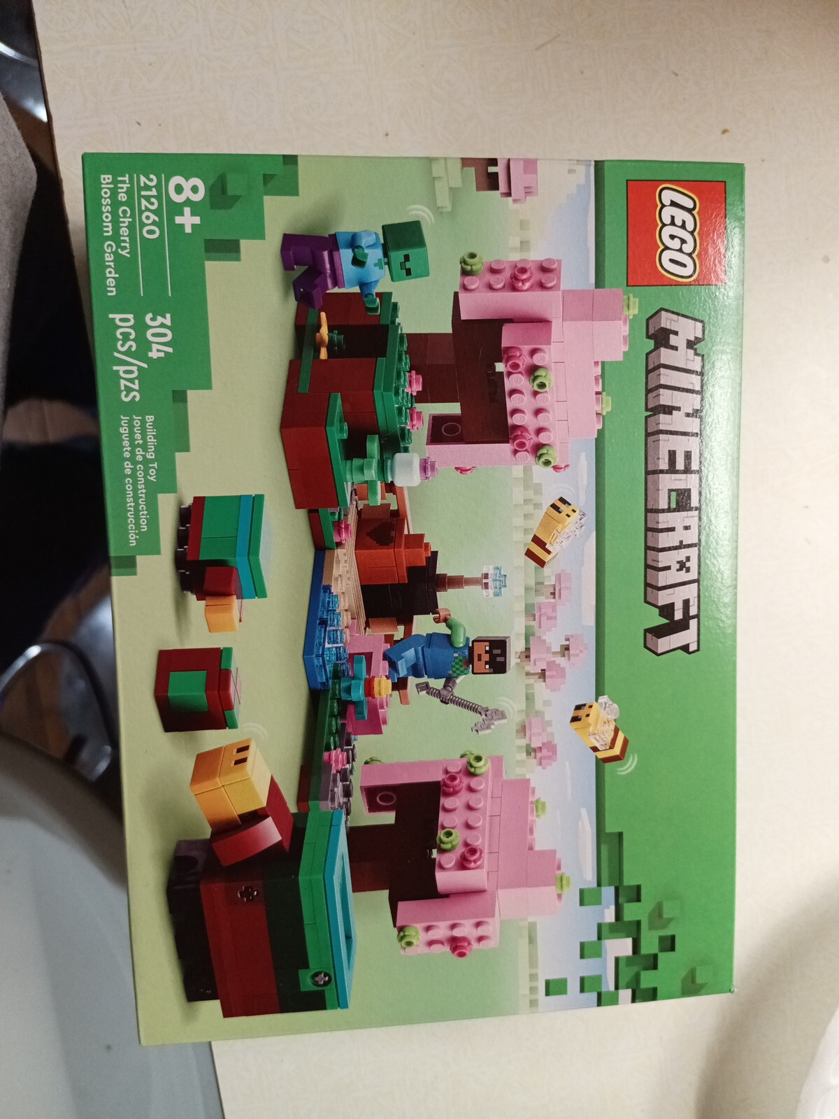 LEGO Minecraft Cherry Blossom Garden 21260 Building Set with 304 Pieces for Creative Play  