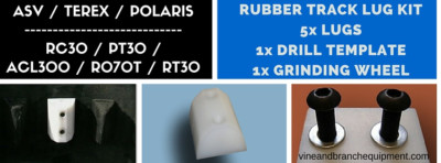 TRACK REPAIR / RUBBER TRACK LUG KIT FOR  ASV / TEREX / POLARIS / RC30 / PT30 / A
