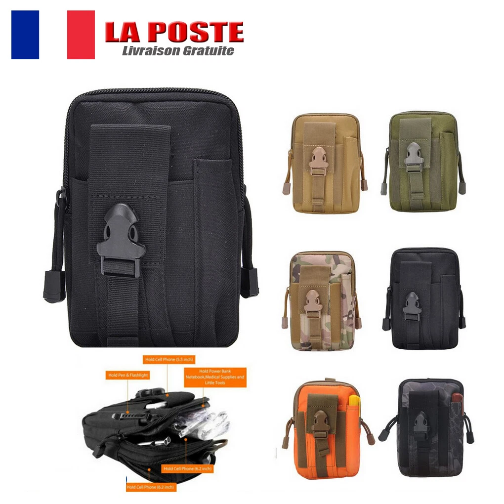 Militaire tactique Pack de taille Ceinture Sac Molle Pochette