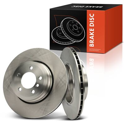 2x Rear LH & RH Disc Brake Rotors for BMW E65 750i 750Li 06-08 760i 760Li 05-08