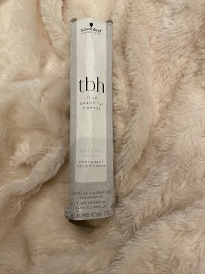 Schwarzkopf tbh true beautiful honest Permanent Color Creme 2.1 oz 8-06 N | READ