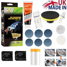 Headlight Restoration Kit Car Vehicle Lamp Lens Cleaning Polish Repair Tools DIY