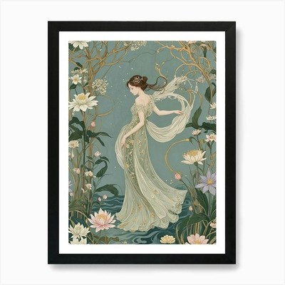 Wassertanz Kunstdruck gerahmt Wandbild Poster Leinwanddruck Bild