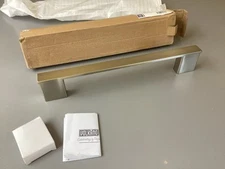 NIB Volcano Ico Cinder 12” Towel Bar Brushed Nickel V3124