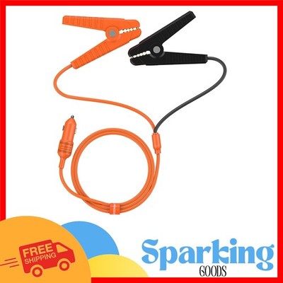 Cigarette Lighter Plug to Alligator Battery Clamps - 12V Auto Charging Cable