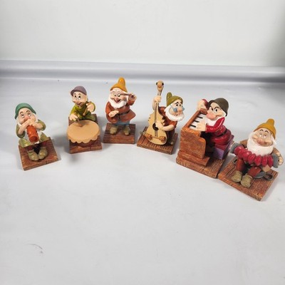 (lot) 6 Disney Enesco 65th Anniversary Disney Snow White Figurines