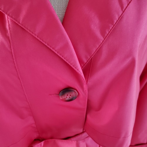 Vintage Pink Trenchcoat Worthington Essentials Petite - Size 12P - Picture 2 of 7