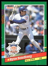 Ryne Sandberg 1991 Donruss #433 Chicago Cubs FREE SHIPPING AutographDen