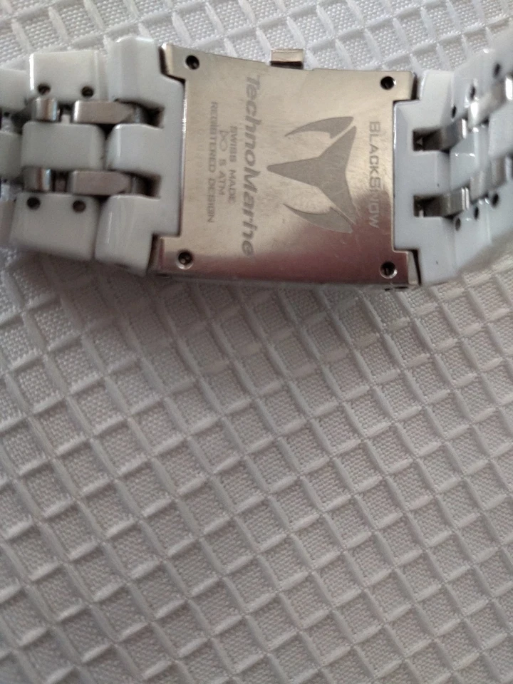 TechnoMarinE 白玫瑰金雪 308001 瑞士制造陶瓷钻石 Ret 4950 美元 — 第 3/4 张图片