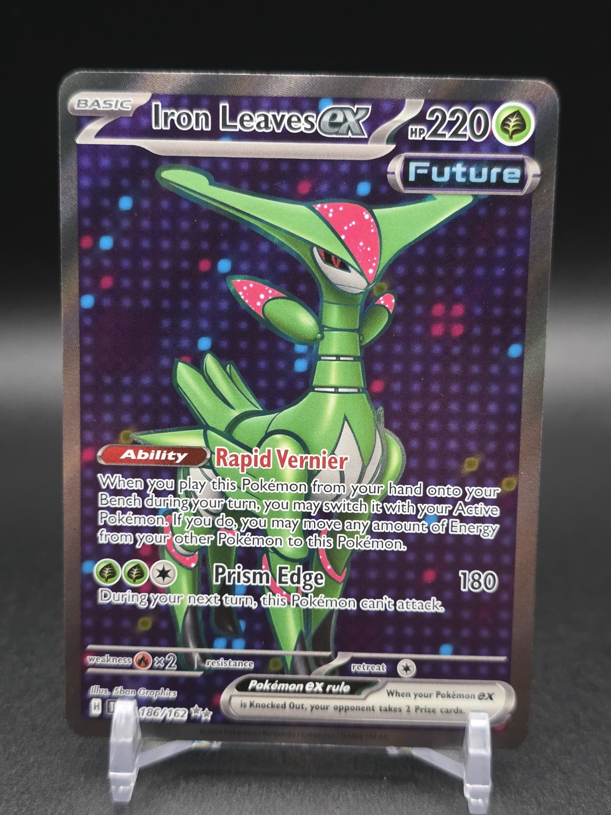Iron Leaves ex 186/162 Ultra Rare Temporal Forces Holo Near Mint