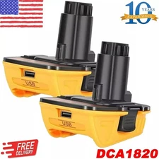 PACK 18V To 20V MAX DCA1820 Adapter Converter For DEWALT 20V Li-ion Battery-US