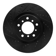 Disc Brake Rotor-Brake Rotor - Drilled And Slotted - Black DFC fits 2001 BMW M3