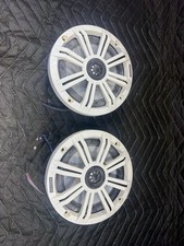 X2 KICKER 45KM654L 6.5"390W RMS Marine Speakers w/White Grilles KM65 Used Tested