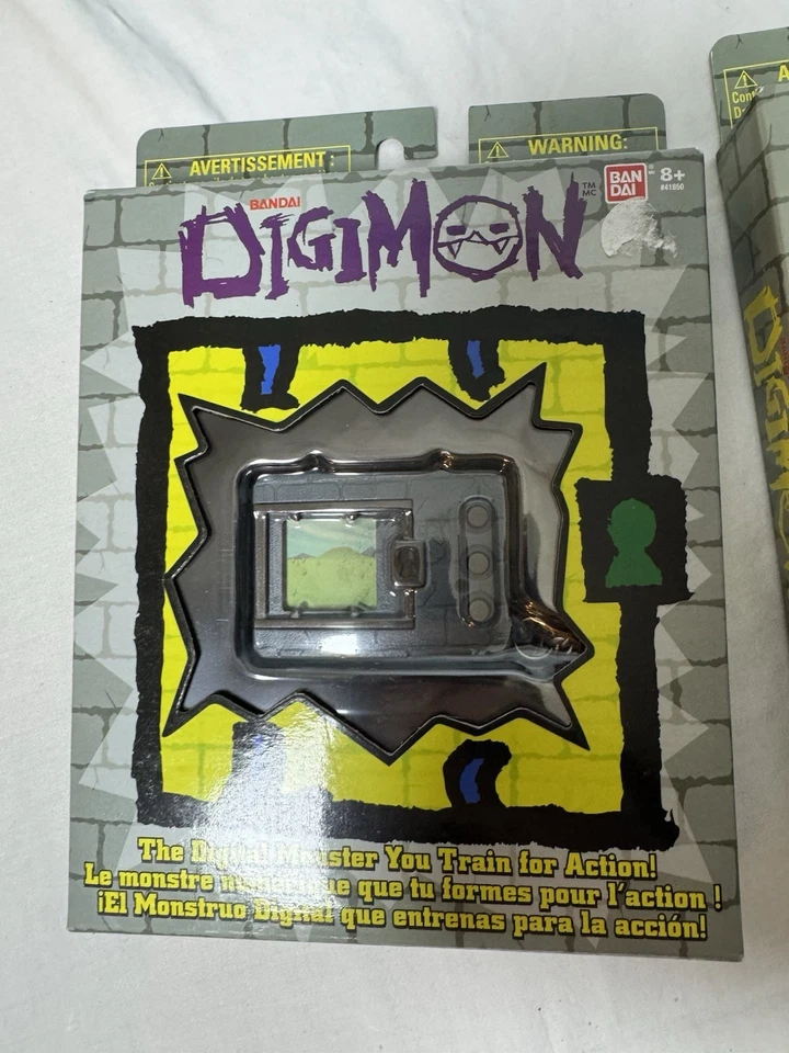 Lote de 2 2019 Bandai Digimon Digivice Digital Virtual Pet Monster púrpura y negro Foto 4 de 4
