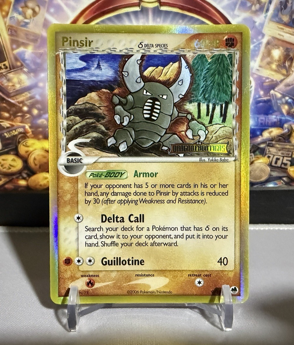 Pinsir 9/101 Dragon Frontiers Reverse Holo Stamped Pokemon TCG Card NM