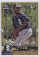 2018 Bowman Chrome Prospects Mega Box Gold Mojo Refractor 45/50 Pedro Avila 0q3