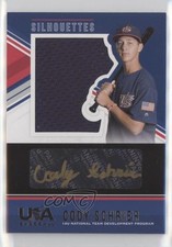 2018 USA Baseball Stars & Stripes Black Gold Jerseys 38/39 Cody Schrier Auto gl2