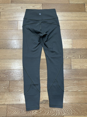 Lululemon In Movement Everlux 28'' Full Tight Dark Olive Size 4 Free Ship!