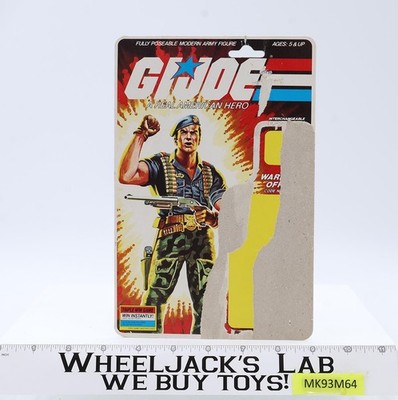 Target アメトイ ミールトイ フィギュア ヴィンテージ アドバタイジング Flint V1 100% Complete W/ 34 Cardback 1985 G.I. Joe Hasbro Vintage