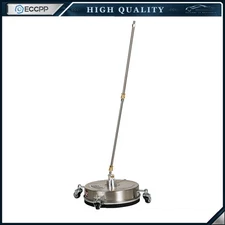 13" Pressure Washer Surface Cleaner Pressure w/ 4 Wheels Stainless Steel 4000PSI
