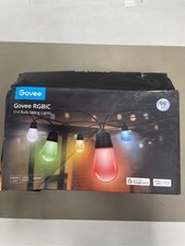 Govee Smart Outdoor String Lights H7021, RGBIC Warm White 96ft 2 Ropes of 48 10