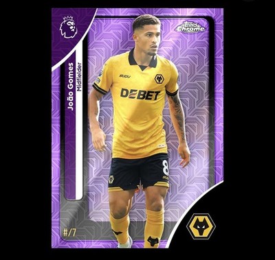 2025-26 TOPPS CHROME PREMIER LEAGUE Joao Gomes /7 Wolverhampton Wolves