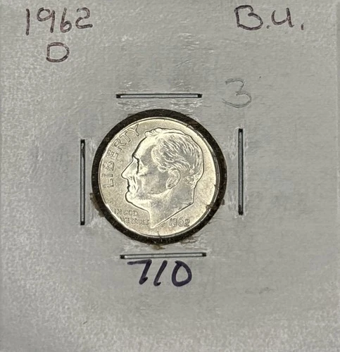 1962-D BU Roosevelt Dime, Item 110