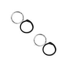 4 pcs Couple Promise Rings for Couples Matching Ring Adjustable Him and Her