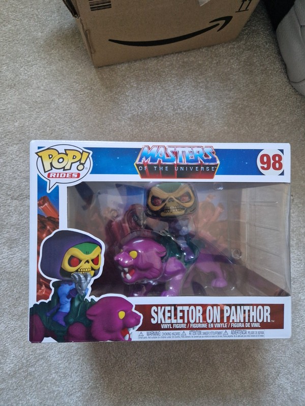 pop funko master's of the universe Skelator on Panthor 98