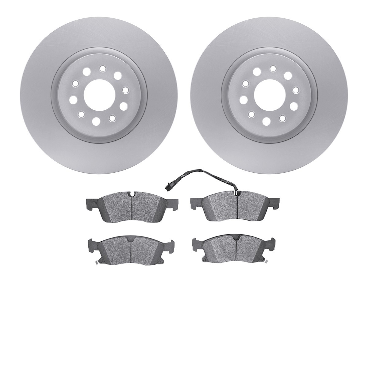 WDWN1-79004 R1 Concepts Brake Disc and Pad Kits 2-Wheel Set Front for Levante