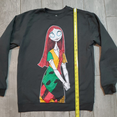 Nightmare Before Christmas Disney Sally Sweatshirt Medium Gray