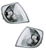 Frontblinker Set FüR VW Polo 6N2 99-01 Blinker Klarglas Chrom Weiß