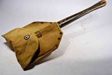 WWII - US Army Shovel + Cover - Klappspaten in Tragetasche 1943/1944 - WK2