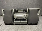 Vintage Aiwa CA-DW635U Stereo System CD Dual Cassette/Radio Boombox With Speaker