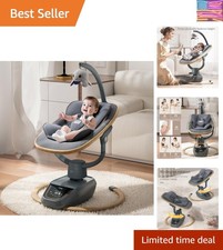 ASTM-Certified Infant Swing - Ultra-Quiet 3D Rocker with Machine-Washable Cover