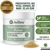 Aniforte GrüNlippmuschel-Pulver 250G Hund Pferd&Katze GrüNlippextrakt Vollfett