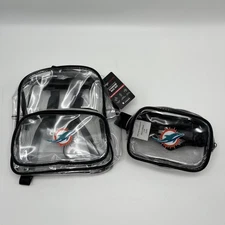 Miami Dolphins Clear Mini Backpack & Fanny Pack Set