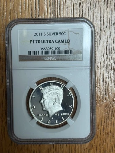 2011-S Kennedy Half Dollar Silver Proof NGC PF 70 ULTRA CAMEO